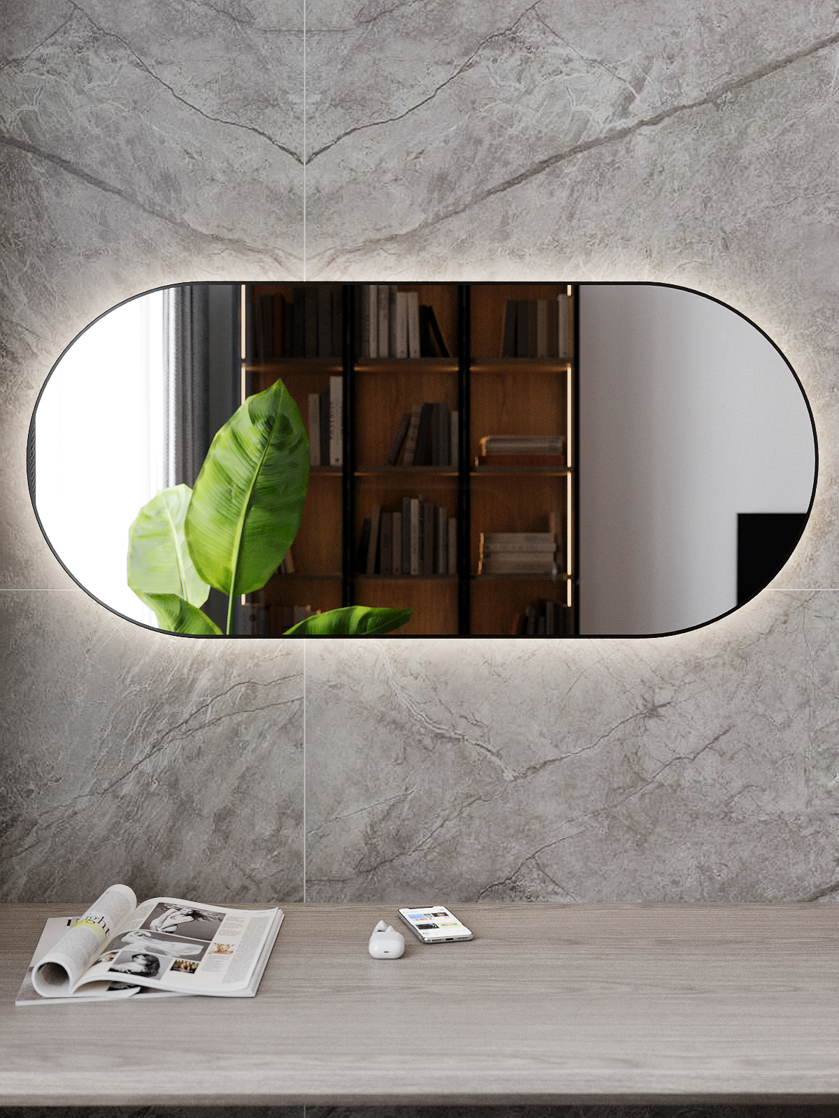 Зеркало навесное Z-16 110х50 см