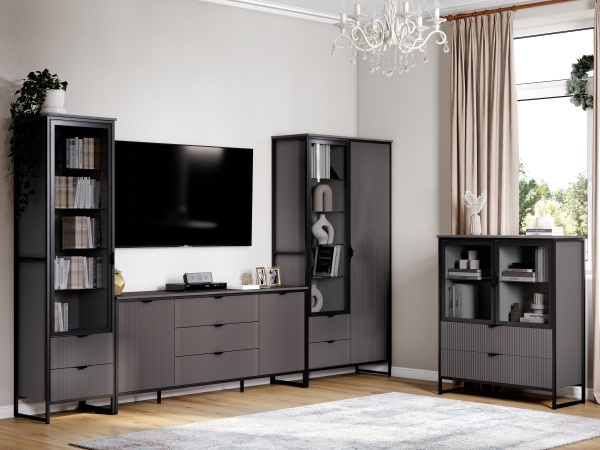 Шкаф 2 дв 2 ящ "Нора" гостиная