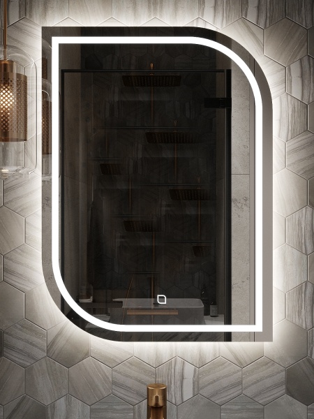 Зеркало навесное Z-17 с подсветкой вертикальное